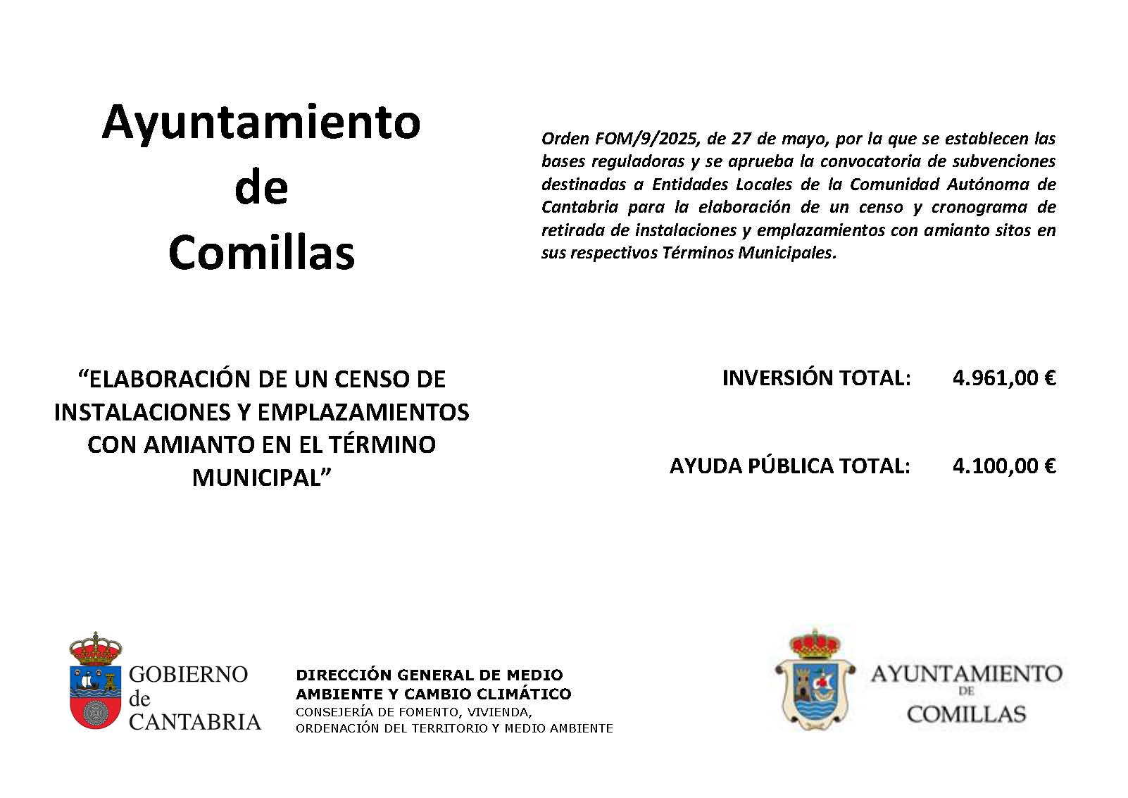 Censo instalaciones amianto